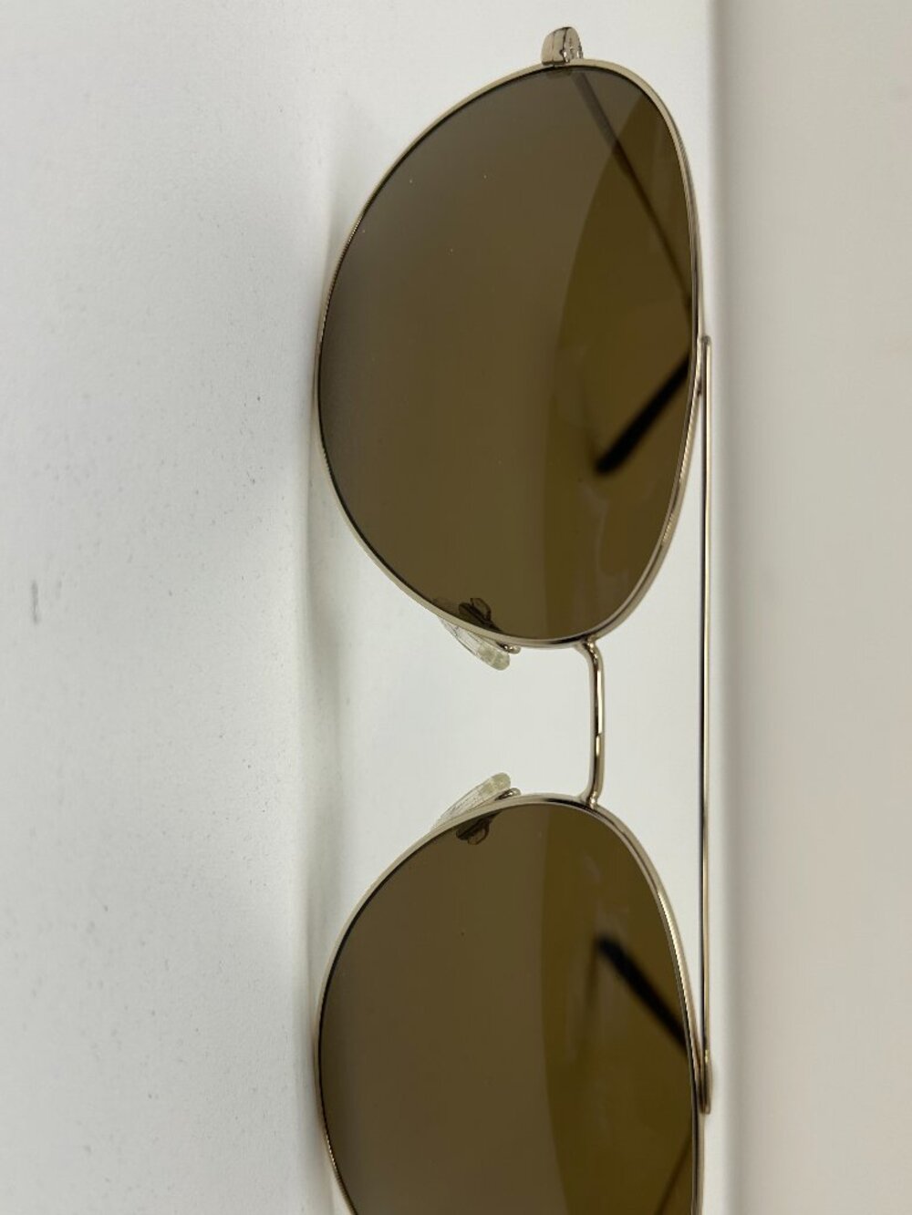 Oliver Peoples Aviator Sunglasses, Bronze and Gold